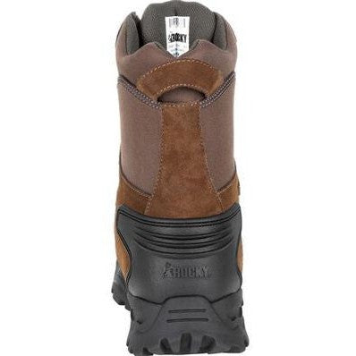 Rocky Men's Multi-Trax 8" Soft Toe Waterproof 800G Insulated Outdoor Boot- Brown- RKS0417 - Overlook Boots