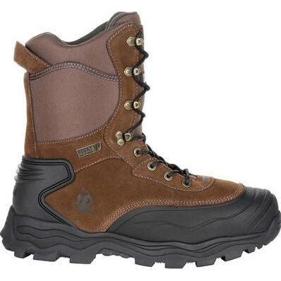 Rocky Men's Multi-Trax 8" Soft Toe Waterproof 800G Insulated Outdoor Boot- Brown- RKS0417 - Overlook Boots