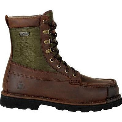 Rocky Men's Upland 8" Soft Toe Waterproof Outdoor Boot -Brown- RKS0486 - Overlook Boots
