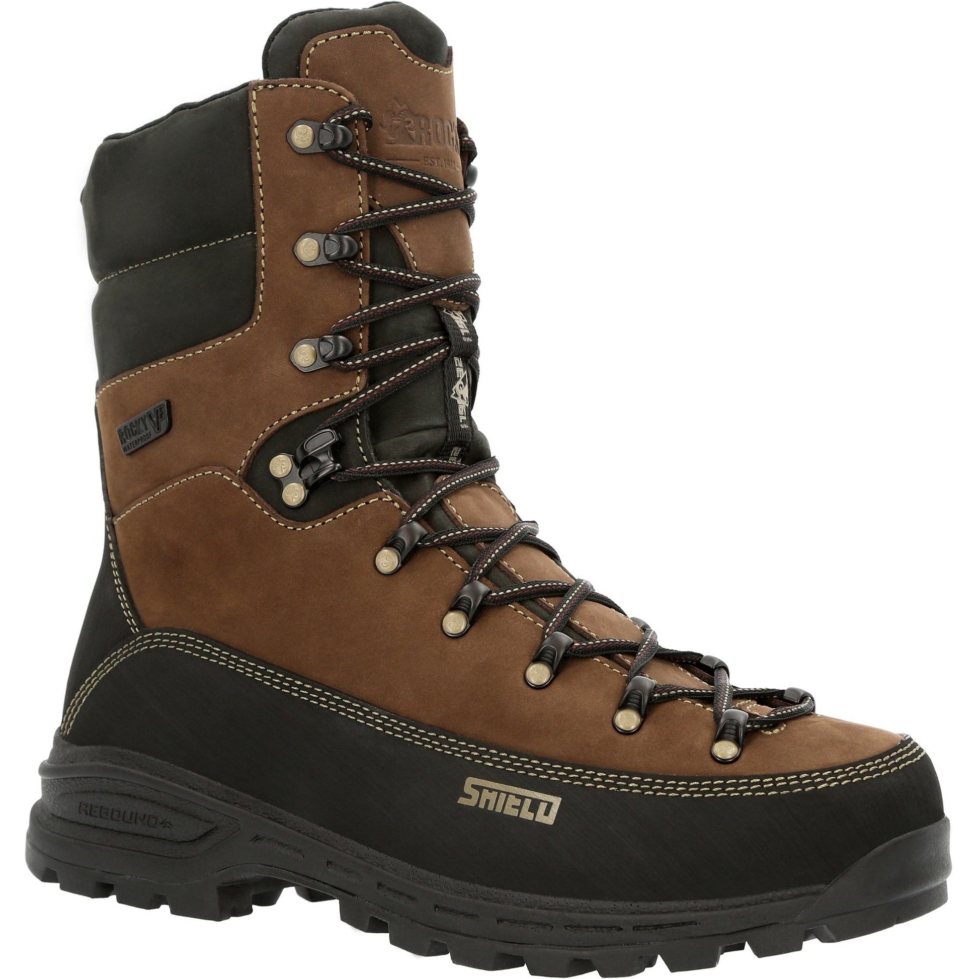 Rocky Men's MTN Stalker Pro 10" Waterproof 400G Hiker Mountain Boot - RKS0529 8 / Medium / Brown - Overlook Boots
