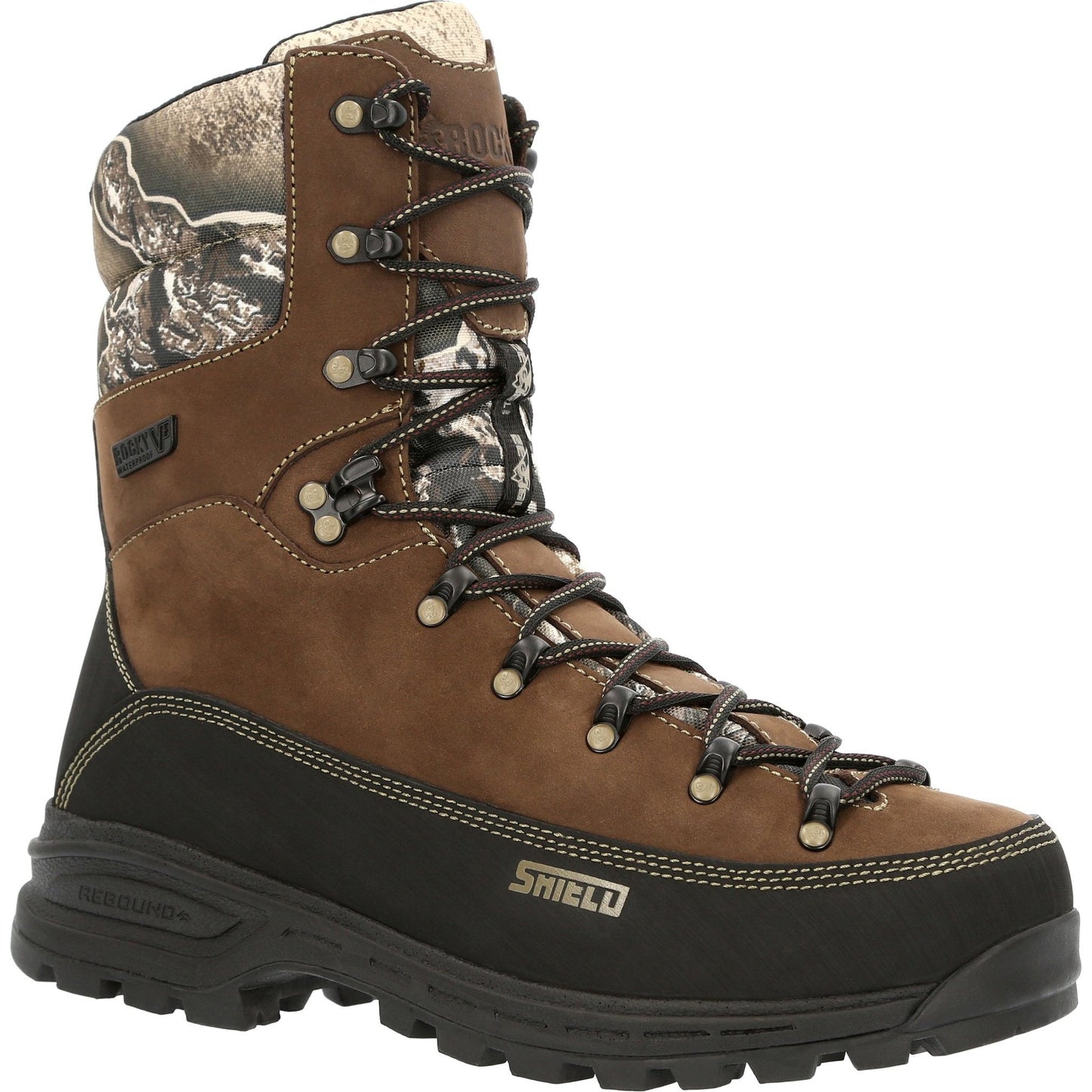 Rocky Men's MTN Stalker Pro 10" Waterproof 800G Hiker Mountain Boot Realtree - RKS0530 8 / Medium / Brown - Overlook Boots