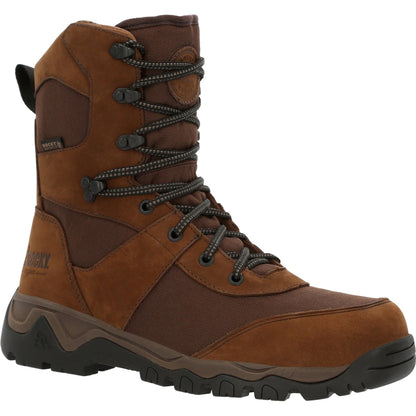 Rocky Men's Red Mountain 8" Waterproof 400G Ins Hunting Boot - Brown - RKS0546 8 / Medium / Brown - Overlook Boots