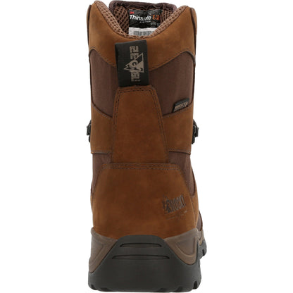 Rocky Men's Red Mountain 8" Waterproof 400G Ins Hunting Boot - Brown - RKS0546 - Overlook Boots