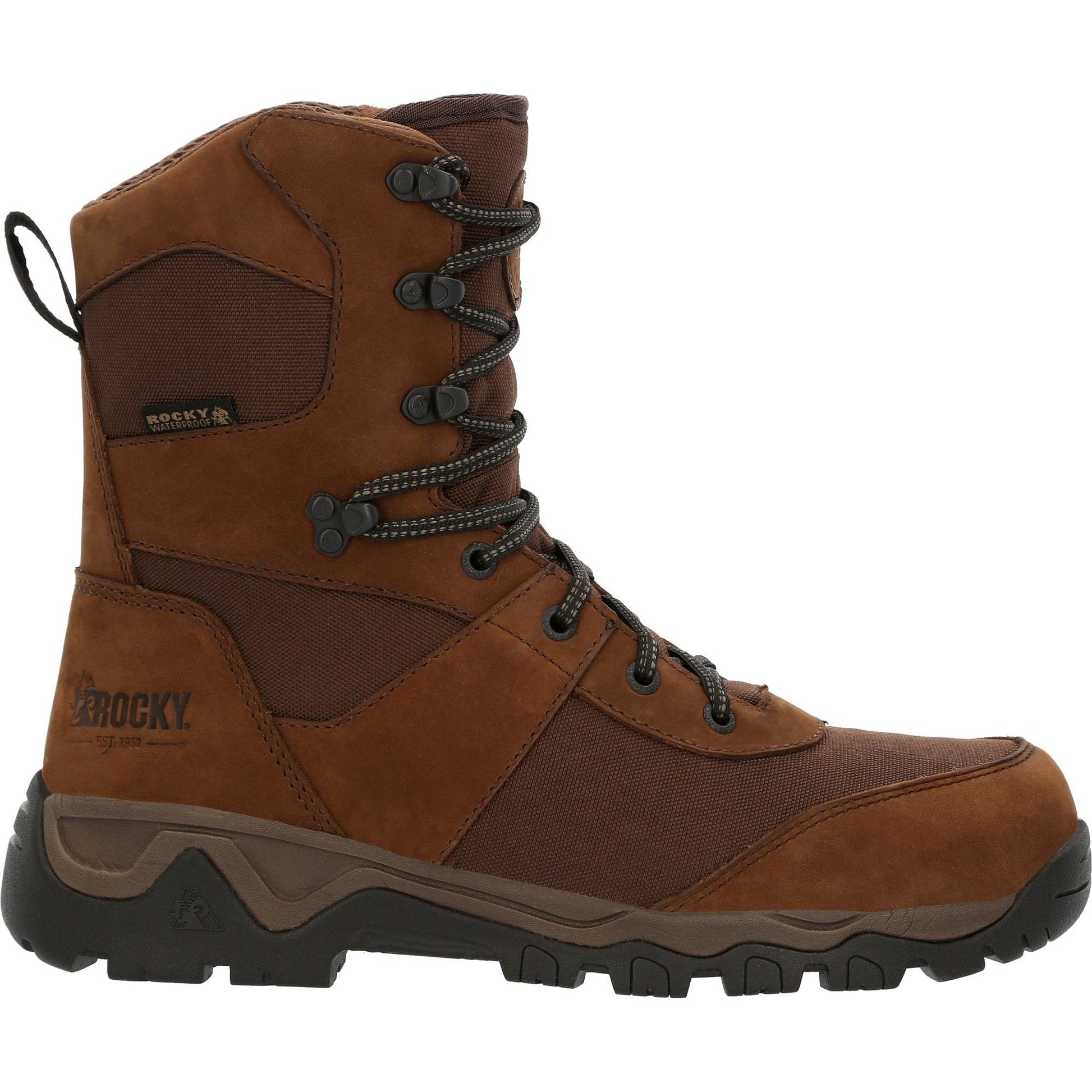 Rocky Men's Red Mountain 8" Waterproof 400G Ins Hunting Boot - Brown - RKS0546 - Overlook Boots