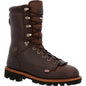 Rocky Men's ELK Stalker 10" Waterproof 400G USA Made Outdoor Hunt Boot- RKS0548 8 / Medium / Brown - Overlook Boots