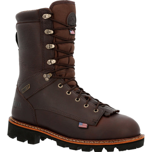 Rocky Men's ELK Stalker 10" Waterproof 1000G USA Made Outdoor Hunt Boot- RKS0549 8 / Medium / Brown - Overlook Boots