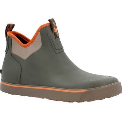 Rocky Dry Strike Waterproof Green & Orange Deck Boot - Olive Stone - RKS0568 - Overlook Boots