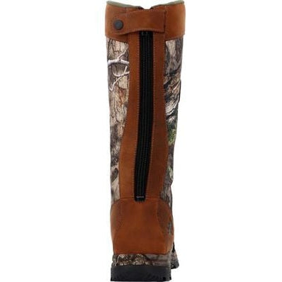 Rocky Men's Lynx Snake 16" Waterproof Zipper Pull On Hunt Boot Mossy Oak - RKS0617 - Overlook Boots