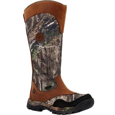 Rocky Men's Lynx Snake 16" Waterproof Zipper Pull On Hunt Boot Mossy Oak - RKS0617 - Overlook Boots