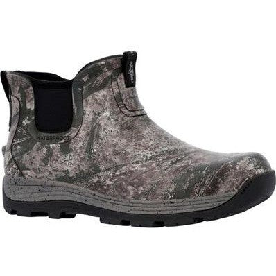 Rocky Men's Stryker 5" Soft Toe Waterproof Pull On Rubber Boot -Realtree- RKS0618 7 / Medium / Realtree - Overlook Boots