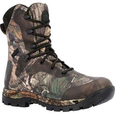 Rocky Men's Lynx 8" Waterproof 1000G Outdoor Hunt Boot Mossy Oak RKS0627 - Overlook Boots