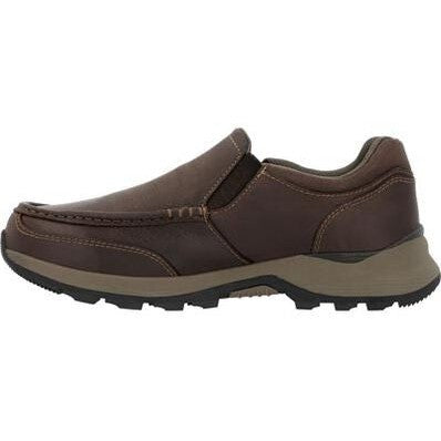 Rocky Men's Trophy Series 3" Soft Toe Waterproof Slip On Outdoor Shoe - Brown- RKS0658 - Overlook Boots