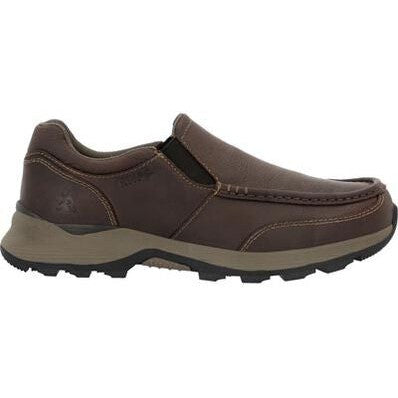 Rocky Men's Trophy Series 3" Soft Toe Waterproof Slip On Outdoor Shoe - Brown- RKS0658 - Overlook Boots
