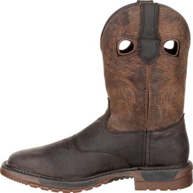 Rocky Men's Original Ride 11" Square Toe Waterproof Western Boot -Brown- RKW0234 - Overlook Boots