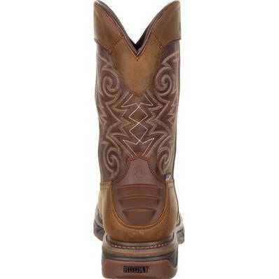 Rocky Men's Iron Skull 12" Composite Toe Waterproof Western Boot -Brown- RKW0249 - Overlook Boots