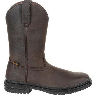 Rocky Men's Worksmart 11" Composite Toe Waterproof Wellington Boot -Chocolate- RKW0276 - Overlook Boots