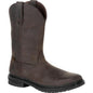Rocky Men's Worksmart 11" Composite Toe Waterproof Wellington Boot -Chocolate- RKW0276 7 / Medium / Brown - Overlook Boots