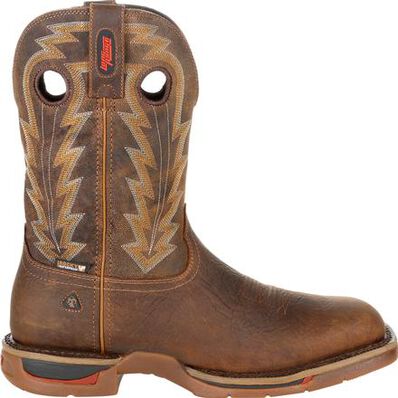 Rocky Men's Long Range 11" Composite Toe Waterproof Western Boot -Brown- RKW0303 - Overlook Boots
