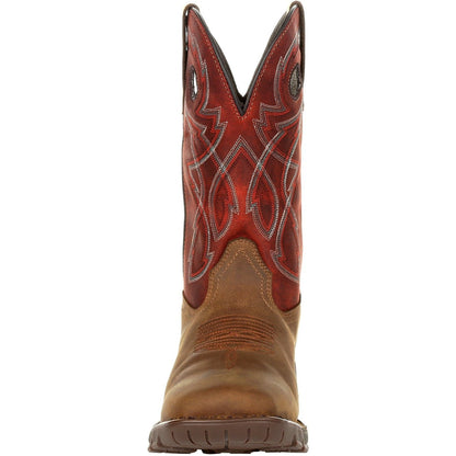 Rocky Men's Legacy 32 11" Square Toe Waterproof Western Work Boot- Red - RKW0316 - Overlook Boots