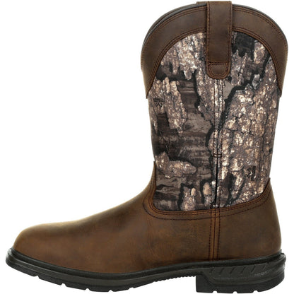 Rocky Men's Worksmart 11" Waterproof 400G Ins Western Work Boot Realtree RKW0326 - Overlook Boots