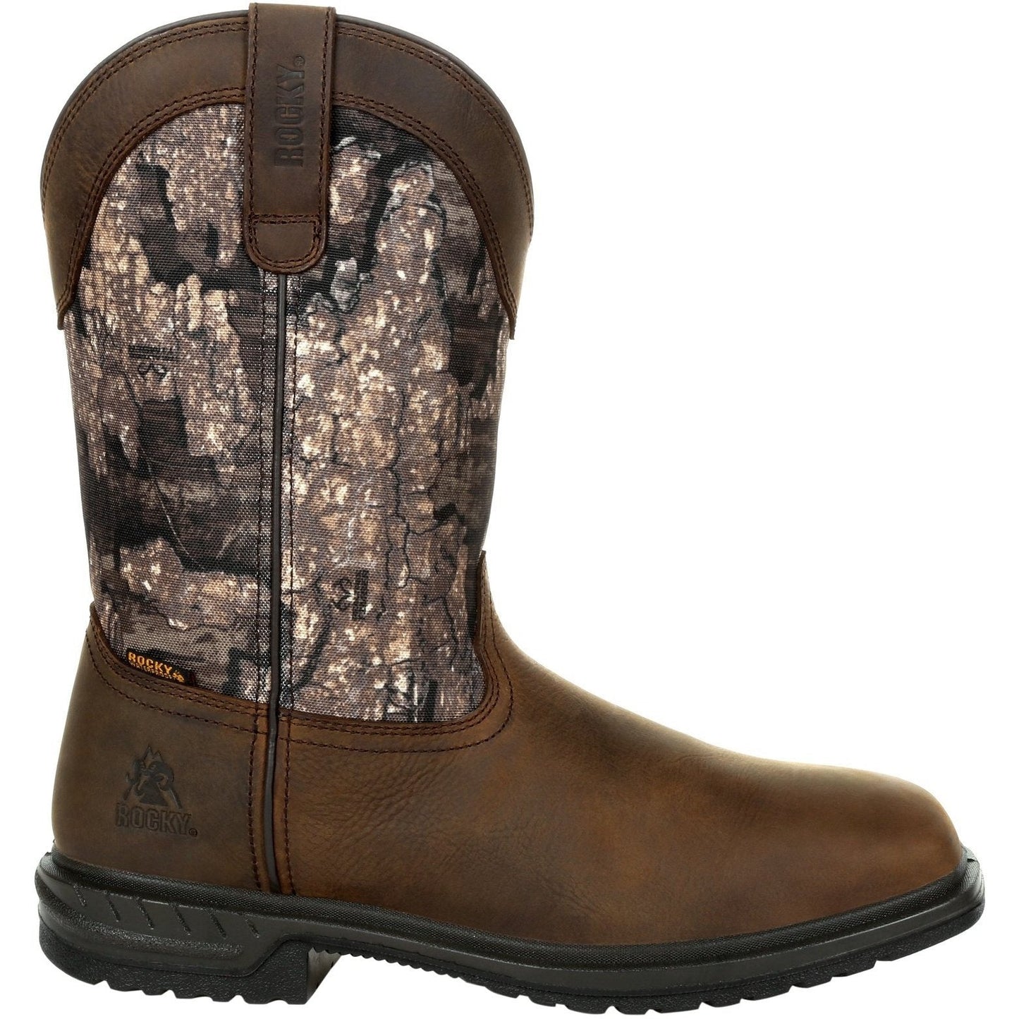 Rocky Men's Worksmart 11" Waterproof 400G Ins Western Work Boot Realtree RKW0326 - Overlook Boots