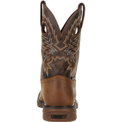 Rocky Men's Original Ride FLX 11" Square Toe Waterproof Western Work Boot- RKW0336 - Overlook Boots