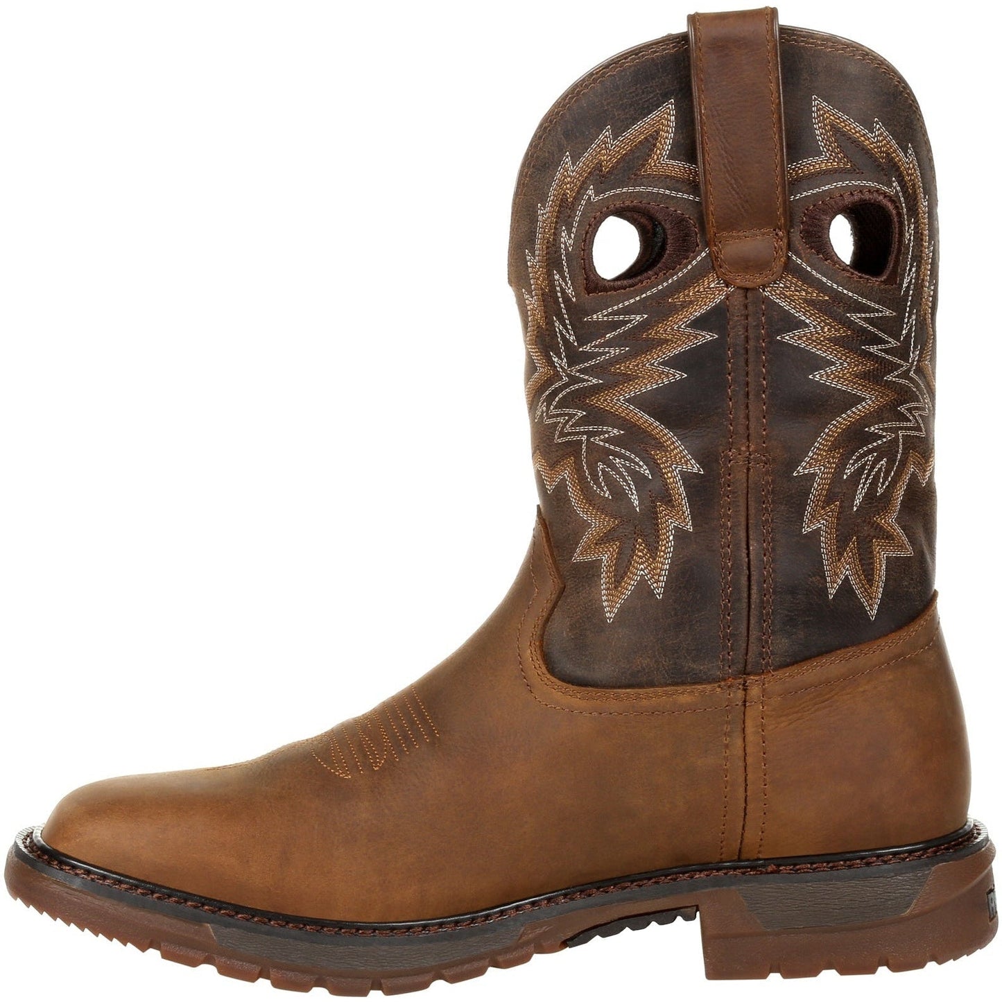 Rocky Men's Original Ride FLX 11" Square Toe Waterproof Western Work Boot- RKW0336 - Overlook Boots