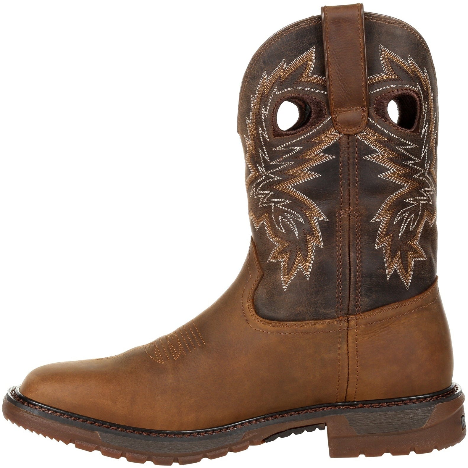 Rocky Men's Original Ride FLX 11" Square Toe Waterproof Western Work Boot- RKW0336 - Overlook Boots