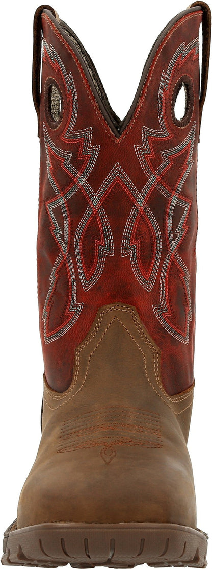 Rocky Men's Legacy 32 10" Steel Toe Waterproof Western Work Boot- Tan- RKW0341 - Overlook Boots