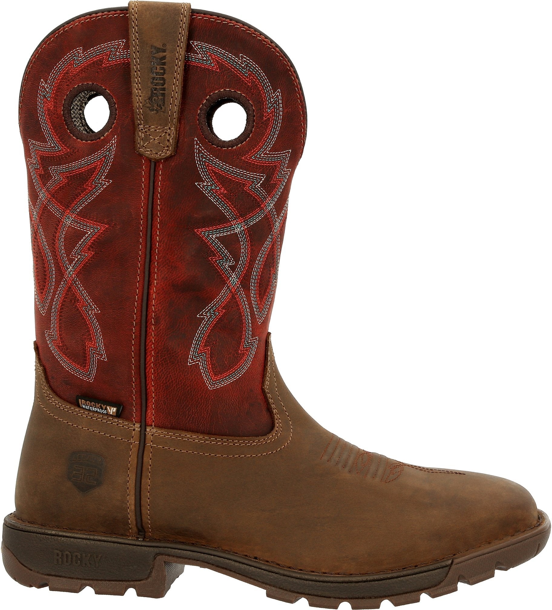 Rocky Men's Legacy 32 10" Steel Toe Waterproof Western Work Boot- Tan- RKW0341 - Overlook Boots