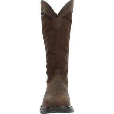 Rocky Men's Original Ride FLX 16" Composite Toe Waterproof Snake Boot- Brown- RKW0347 - Overlook Boots