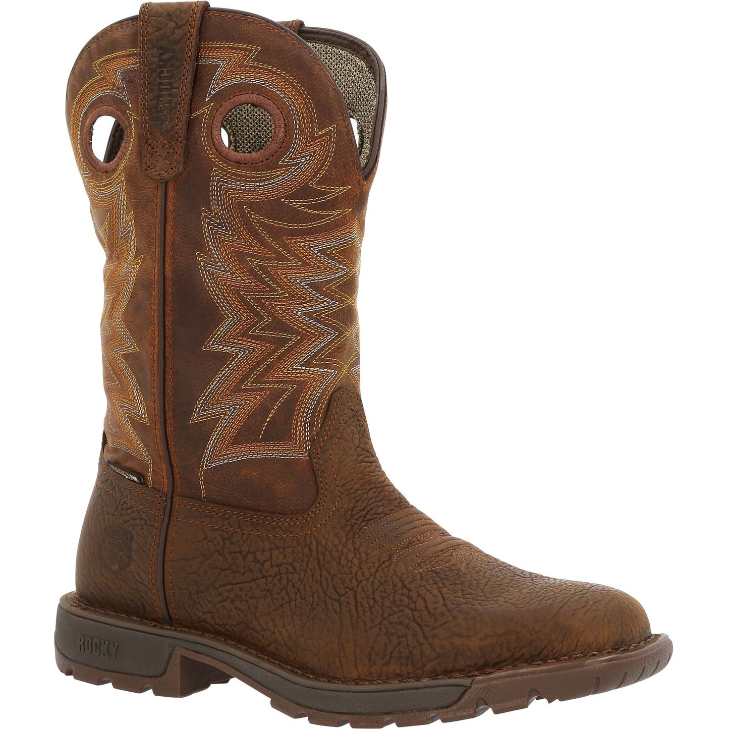 Rocky Men's Legacy 32 11" Square Toe Waterproof Western Boot - Brown - RKW0355 7 / Medium / Brown - Overlook Boots
