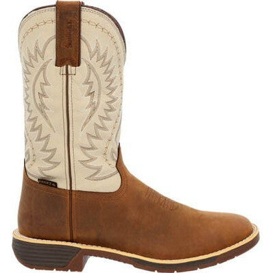 Rocky Men's Rugged Trail 11" Square Toe Waterproof Western Boot -Brown- RKW0366 - Overlook Boots