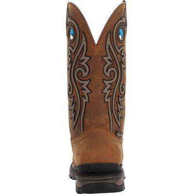 Rocky Men's Carbon 12" Waterproof 6 Carbon Toe Western Work Boot -Brown- RKW0376 - Overlook Boots