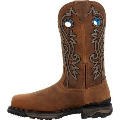 Rocky Men's Carbon 12" Waterproof 6 Carbon Toe Western Work Boot -Brown- RKW0376 - Overlook Boots
