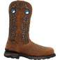 Rocky Men's Carbon 12" Waterproof 6 Carbon Toe Western Work Boot -Brown- RKW0376 7 / Medium / Brown - Overlook Boots