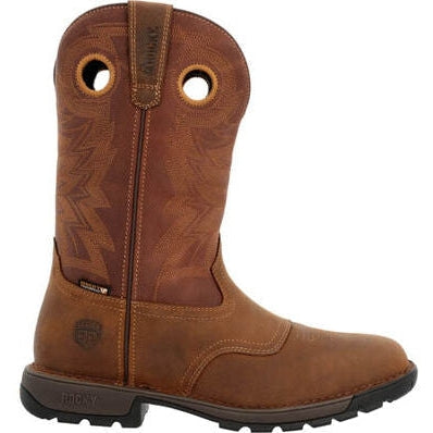 Rocky Legacy 32 Waterproof Western Boot - Men’s Work Boot - RKW0380 7 / Medium / Brown - Overlook Boots
