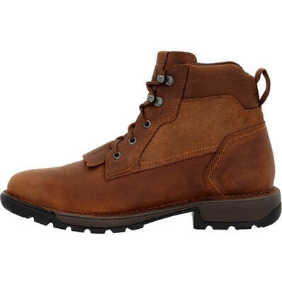 Rocky Men's Legacy 32 6" Waterproof Slip Resistant Western Lacer -Brown- RKW0382 - Overlook Boots