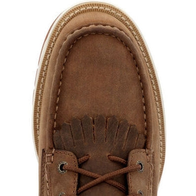 Rocky Men's Farmstead 6" Round Toe Western Work Boot Brown RKW0397  - Overlook Boots