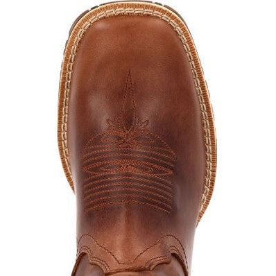 Rocky Women's Rosemary 11" Square Toe Western Boot -Brown- RKW0402  - Overlook Boots