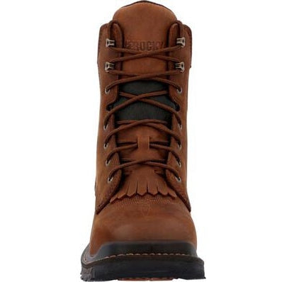 Rocky Men's Rams Horn 9" Composite Toe Waterproof Western Work Boot -Brown- RKW0407 - Overlook Boots