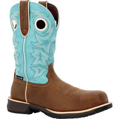 Rocky Women's Rosemary 11" Composite Toe Waterproof Western Boot -Brown- RKW0412 6 / Medium / Brown - Overlook Boots