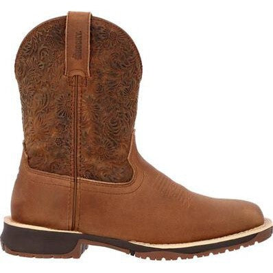 Rocky Women's Rosemary 9" Square Toe Waterproof Western Boot -Cinnamon- RKW0413 - Overlook Boots