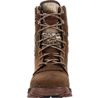 Rocky Men's Hi Wire 8" Waterproof Slip Resistant Western Hunt Boot -Earth- RKW0428 - Overlook Boots