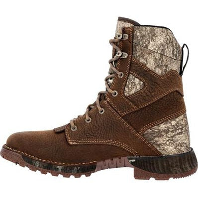 Rocky Men's Hi Wire 8" Waterproof Slip Resistant Western Hunt Boot -Earth- RKW0428 - Overlook Boots