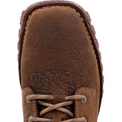 Rocky Men's Hi Wire 8" Waterproof Slip Resistant Western Hunt Boot -Earth- RKW0428 - Overlook Boots