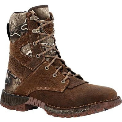 Rocky Men's Hi Wire 8" Waterproof Slip Resistant Western Hunt Boot -Earth- RKW0428 - Overlook Boots