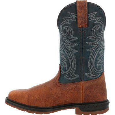 Rocky Men's Worksmart 11" Waterproof Western Work Boot -Brown- RKW0429 - Overlook Boots