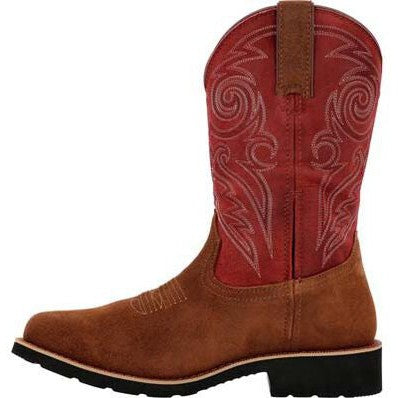 Rocky Men's Monocrepe 12" Square Toe Waterproof Western Boot -Cabernet- RKW0432 - Overlook Boots