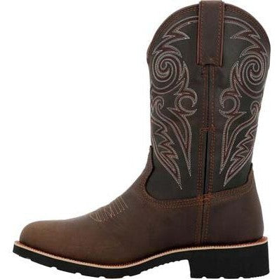 Rocky Men's Monocrepe 12" Steel Toe Waterproof Western Boot -Chocolate- RKW0434 - Overlook Boots